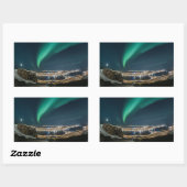 Northern Lights Tromso Rechthoekige Sticker (Vel)