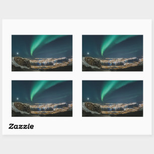 Northern Lights Tromso Rechthoekige Sticker