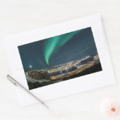 Northern Lights Tromso Rechthoekige Sticker (Envelop)