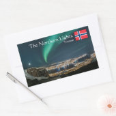 Northern Lights Tromso Rechthoekige Sticker (Envelop)