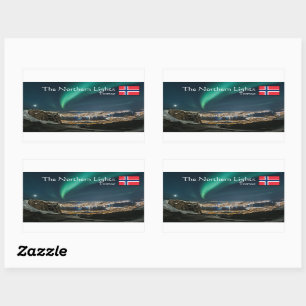 Northern Lights Tromso Rechthoekige Sticker