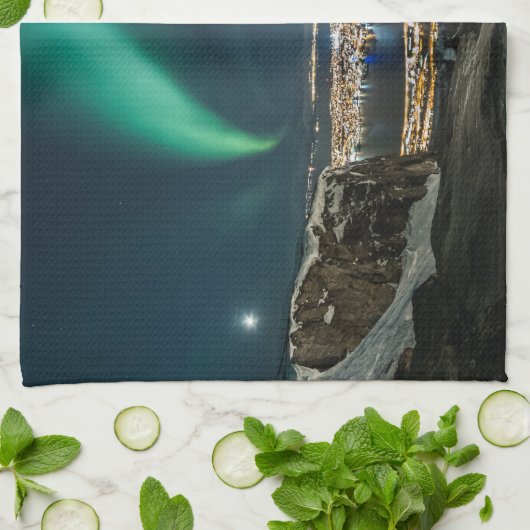 Northern Lights Tromso Theedoek (Gevouwen)