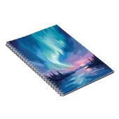 Northern Lights Winter Watercolor Notitieboek (Rechterzijde)