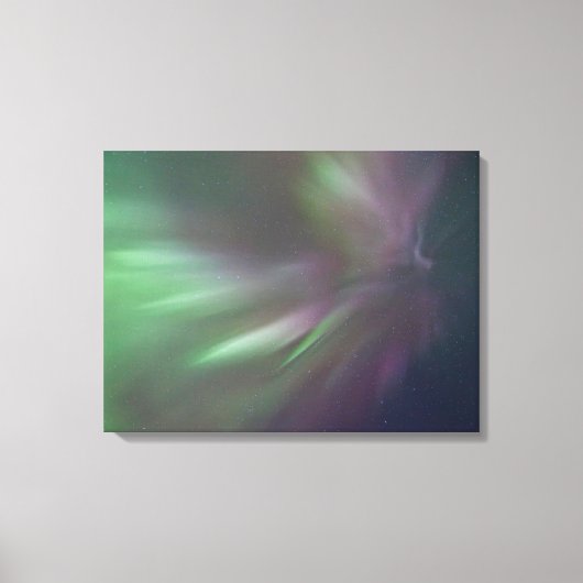 Northern Lights Yukon | Whitehorse Canvas Afdruk (Voorkant)