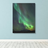 Northern Lights Yukon | Whitehorse Canvas Afdruk (Insitu (Houten vloer))