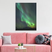 Northern Lights Yukon | Whitehorse Canvas Afdruk (Insitu (Woonkamer))
