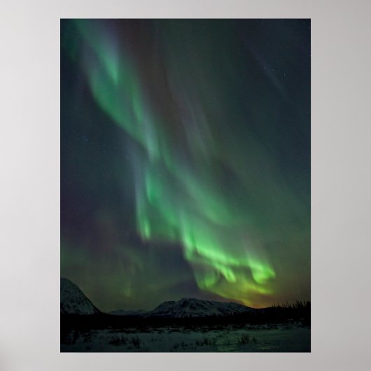 Northern Lights Yukon | Whitehorse Poster (Voorkant)