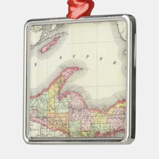 Northern Michigan Metalen Ornament (Links)