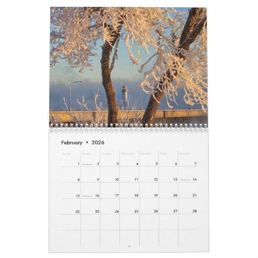 Northern Minnesota Calendar Kalender (Feb 2026)