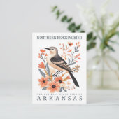 Northern Mockingbird Bird of Arkansas Verenigde St Briefkaart (Staand voorkant)