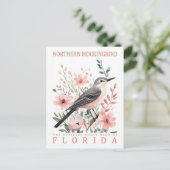 Northern Mockingbird Bird of Florida Verenigde Sta Briefkaart (Staand voorkant)