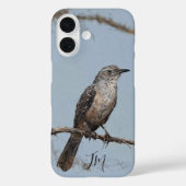 Northern Mockingbird Schilderij Custom Name Case-Mate iPhone Case (Achterkant)