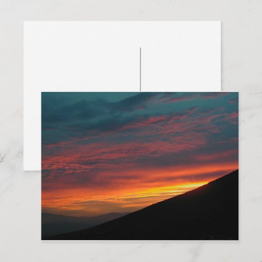 Northern Nevada Sunset Briefkaart (Voorkant / Achterkant)