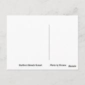 Northern Nevada Sunset Briefkaart (Achterkant)