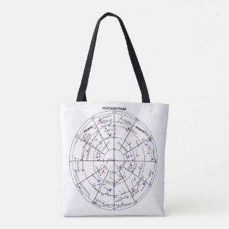 Northern North Stars Star Navigational Astronomy Tote Bag