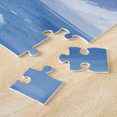 Northern Peaks | Winter Mountain Landscape Painted Legpuzzel (Zijkant)