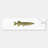 Northern Pike Art Bumpersticker (Voorkant)
