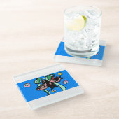 Northern Pike art  Glazen Onderzetter (Schuin)