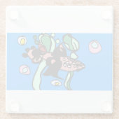 Northern Pike art  Glazen Onderzetter (Achterkant)