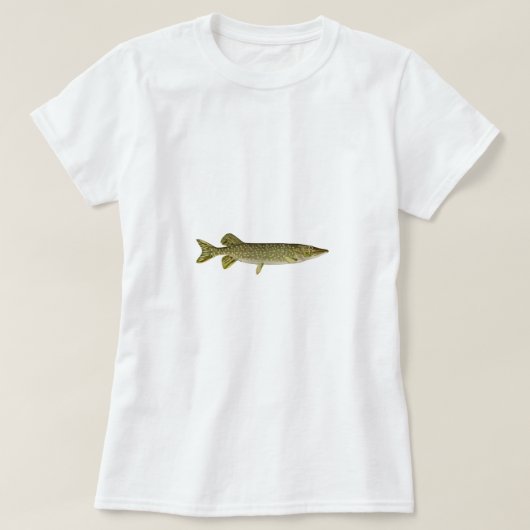 Northern Pike Art T-shirt (Design voorkant)