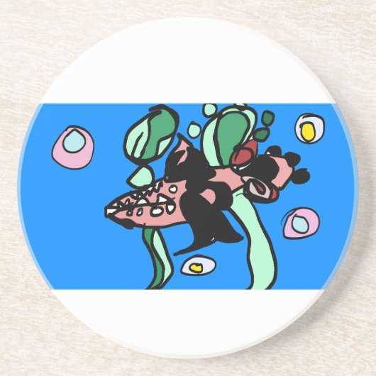 Northern Pike art Zandsteen Onderzetter (Voorkant)