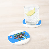 Northern Pike art Zandsteen Onderzetter (Zijkant)