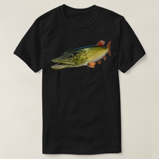 Northern Pike Gevist T-shirt (Design voorkant)