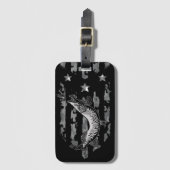 Northern Pike Tiger Musky Vissen Lover Bagagelabel (Voorkant (verticaal))