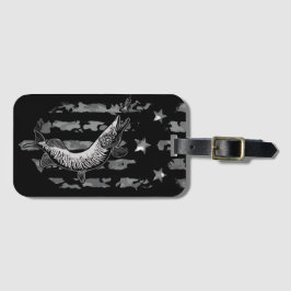 Northern Pike Tiger Musky Vissen Lover Bagagelabel