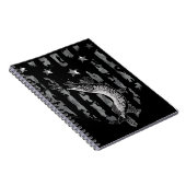 Northern Pike Tiger Musky Vist Flag Camo Notitieboek (Rechterzijde)