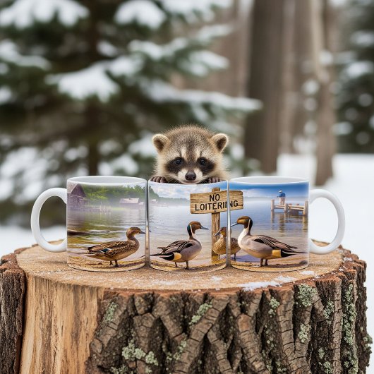 Northern Pintail Ducks Digitale Mok Wrap Ontwerp