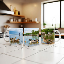 Northern Pintail Ducks Digitale Mok Wrap Ontwerp