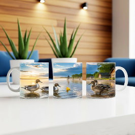 Northern Pintail Ducks Digitale Mok Wrap Ontwerp