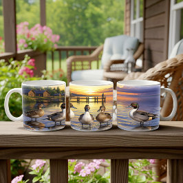 Northern Pintail Ducks Digitale Mok Wrap Ontwerp