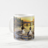 Northern Pintail Ducks Digitale Mok Wrap Ontwerp (Voorkant links)