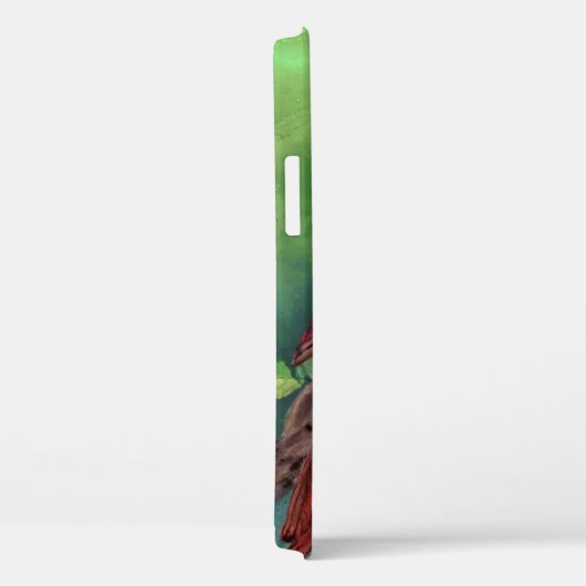 Northern Red Cardinaal Bird iPhone Case (Achterkant / Rechts)