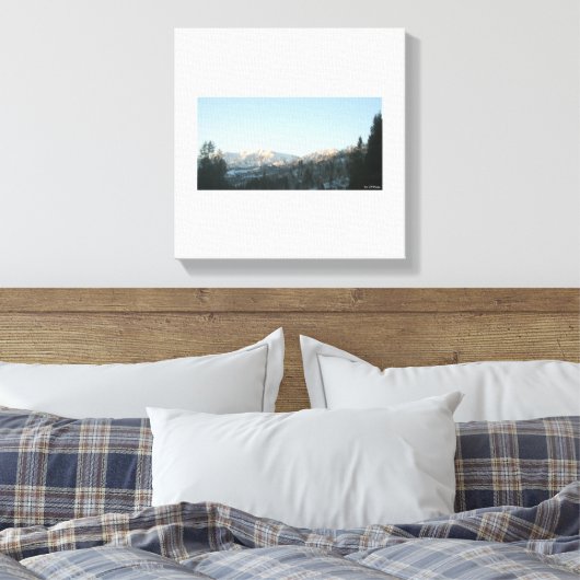 Northern Rocky Mountain Forest Canvas Afdruk (Insitu (Slaapkamer))