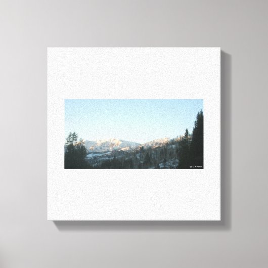 Northern Rocky Mountain Forest Canvas Afdruk (Voorkant)