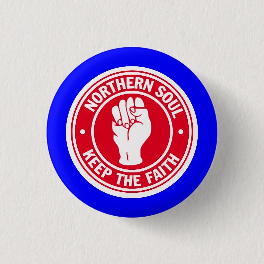Northern Soul Badge Ronde Button 3,2 Cm (Voorkant)