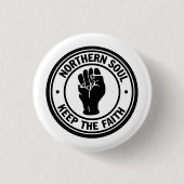 Northern Soul Badge Ronde Button 3,2 Cm (Voorkant)