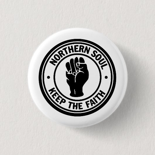 Northern Soul Badge Ronde Button 3,2 Cm (Voorkant)
