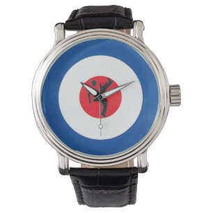 Northern Soul Dancer & Mod Doel polshorloge Horloge