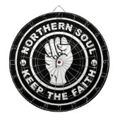 NORTHERN SOUL DART BOARD DOOR DMT DARTBORD (Voorkant)