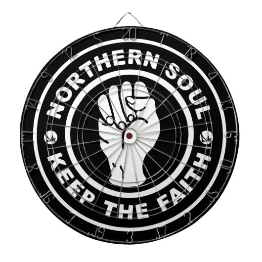 NORTHERN SOUL DART BOARD DOOR DMT DARTBORD (Voorkant)