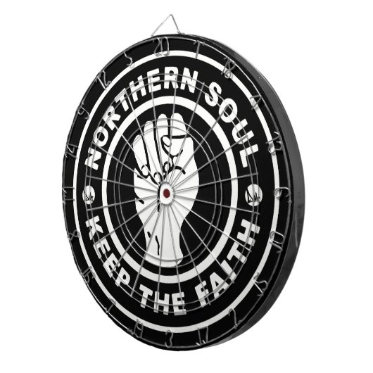 NORTHERN SOUL DART BOARD DOOR DMT DARTBORD (Voorkant Rechts)