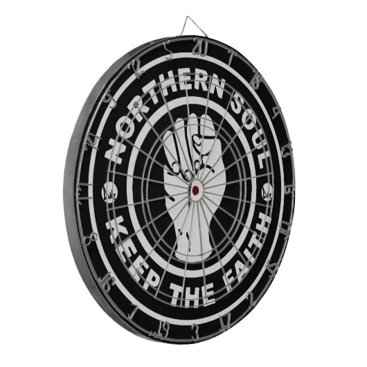 NORTHERN SOUL DART BOARD DOOR DMT DARTBORD (Voorkant Links)