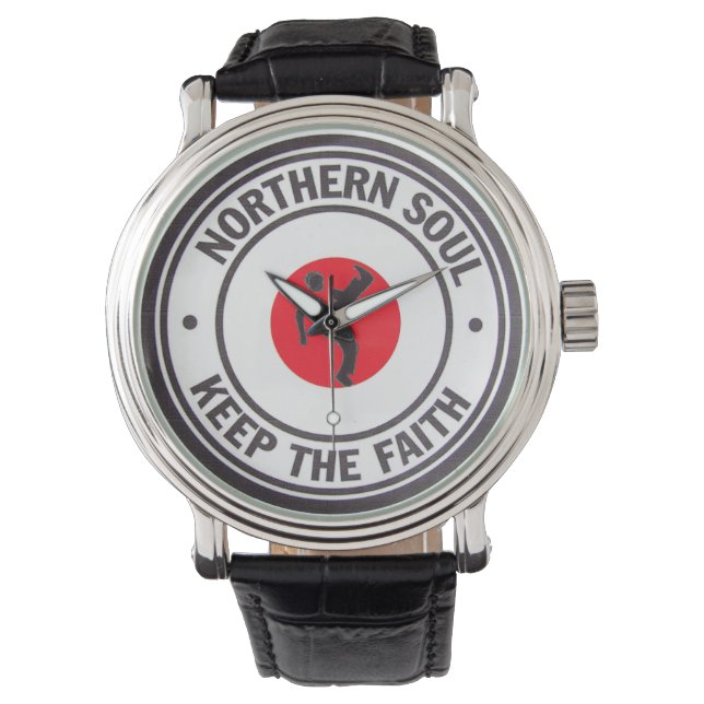 Northern Soul Houd het geloof danser polshorloge Horloge (Voorkant)