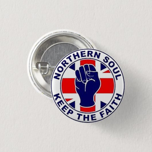 Northern Soul Pin Badge Ronde Button 3,2 Cm (Voorkant /achterkant)