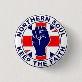 Northern Soul Pin Badge Ronde Button 3,2 Cm (Voorkant)