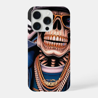Northern Street King - Stedelijke Skelet Hip-Hop G iPhone 15 Pro Case